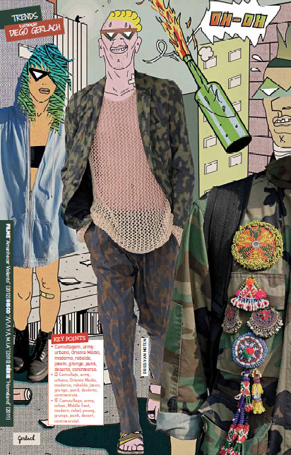 1camuflador e estilo militar
