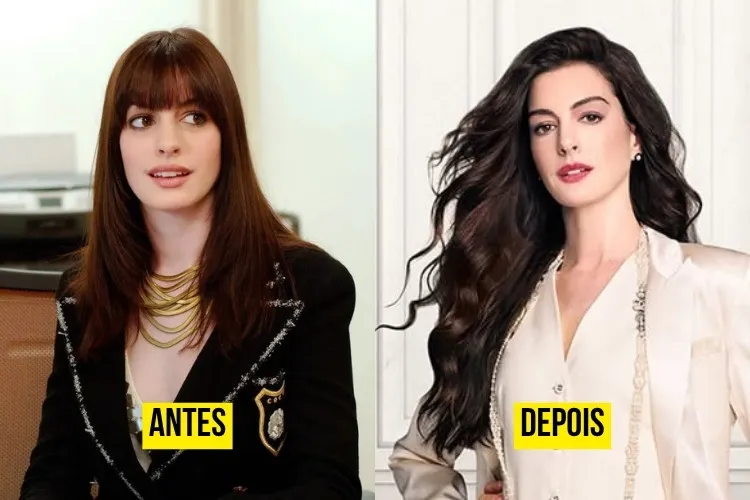 O Diabo Veste Prada antes e depois: Andrea Sachs