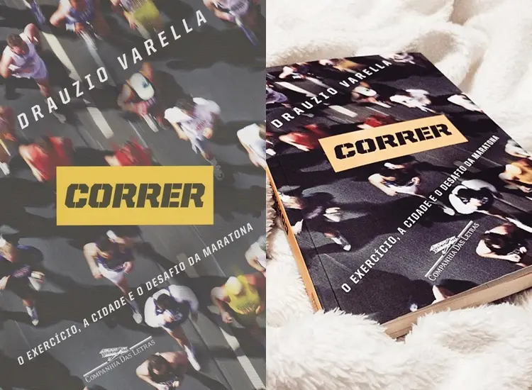 Livro Correr de Drauzio Varella. Foto do exemplar Correr.