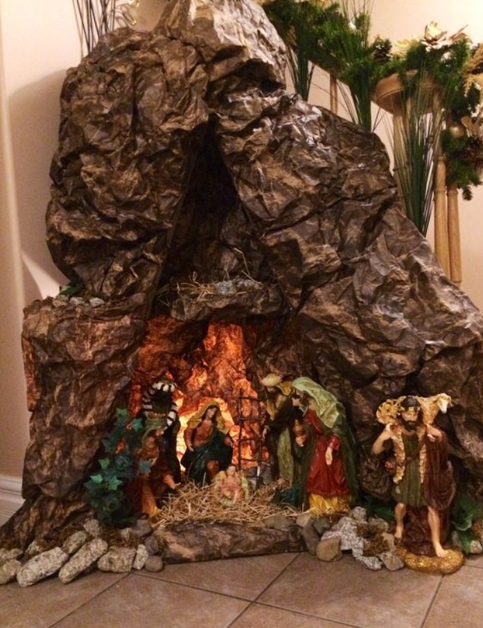 Presepio com montanhas