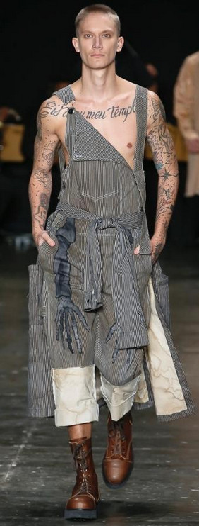 Jardineira masculina João Pimenta desfila coleção na SPFW - Homem