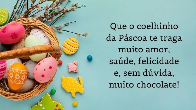 frase de Páscoa curta
