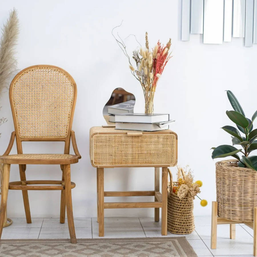 Decoração sustentável simples.