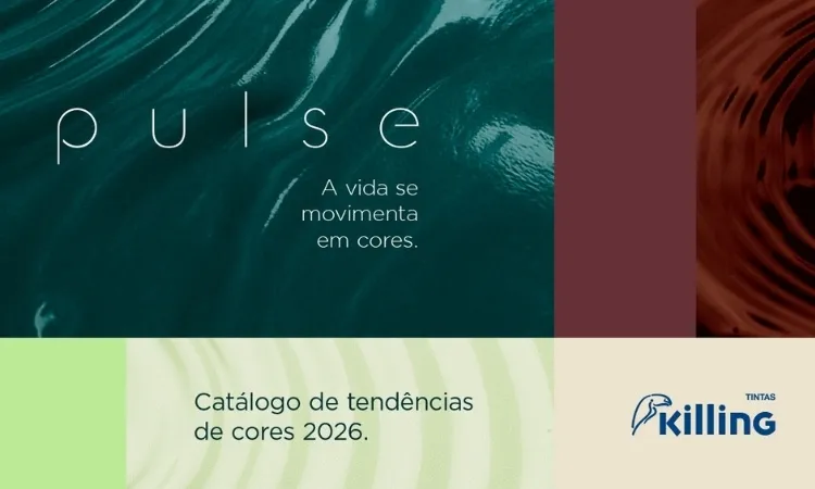 Capa do Catálogo de Tendências de Cores 2026 da Tintas Killing