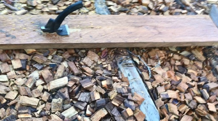 barco sendo construído