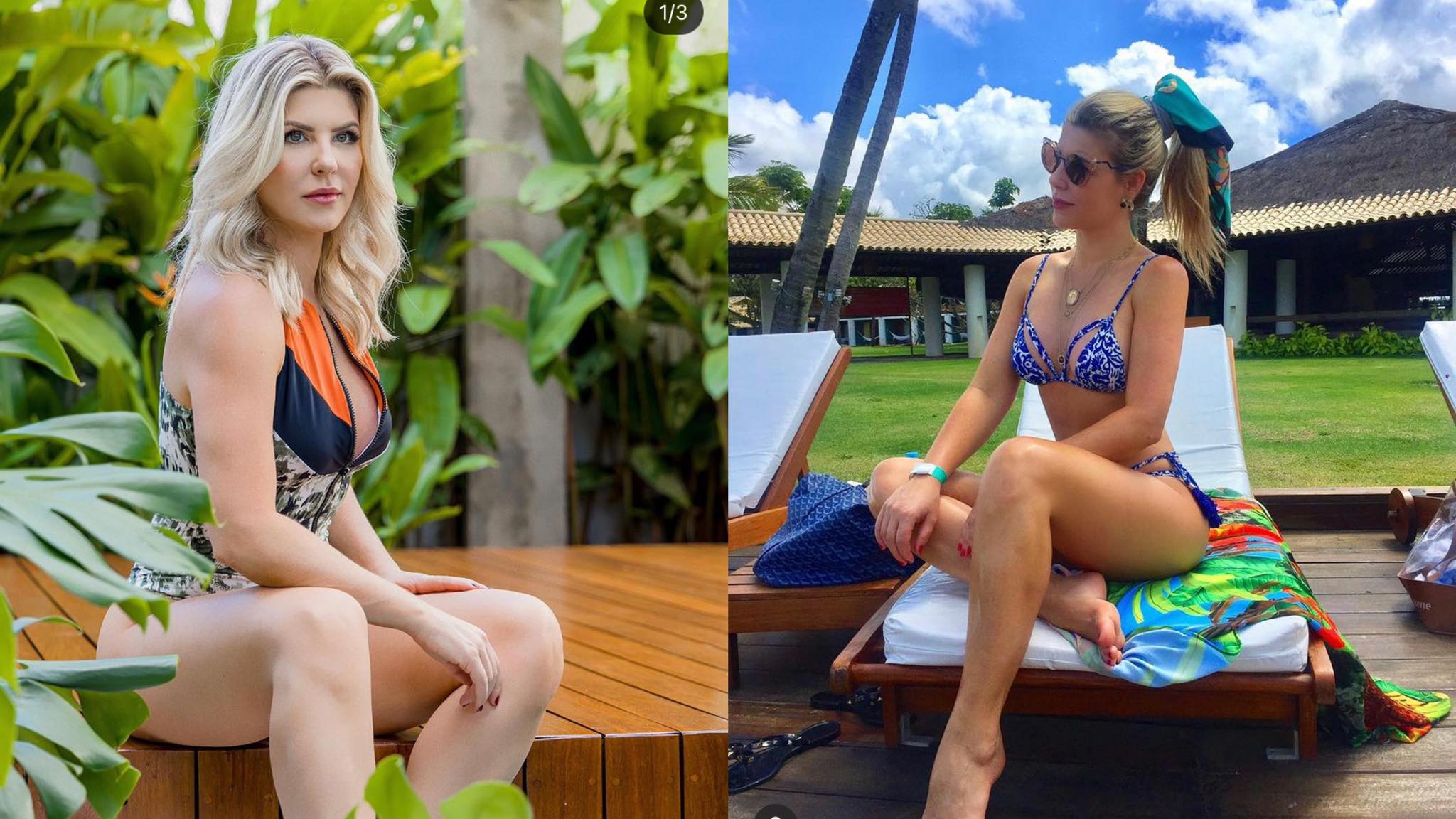 Íris Stefanelli após sair do BBB 7 atuou como repórter do TV Fama até 2018 (montagem: Fashion Bubbles)