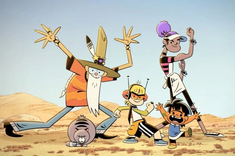 Foto da série "Kid Cosmic", da Netflix.