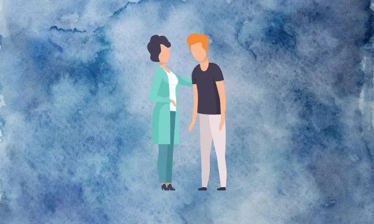 evite dizer como você está - ilustração com fundo azul como você está