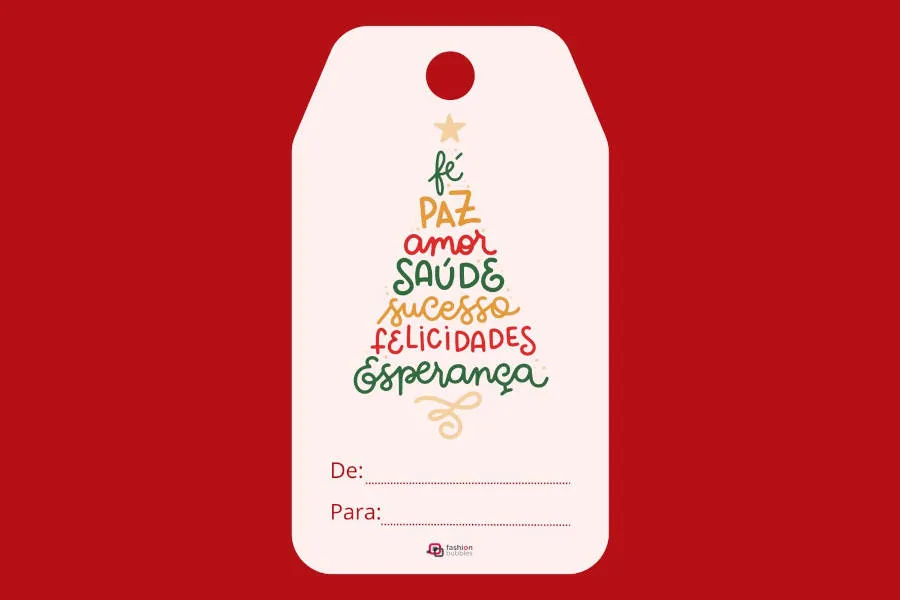 Foto de Tag de Natal para colocar no presente