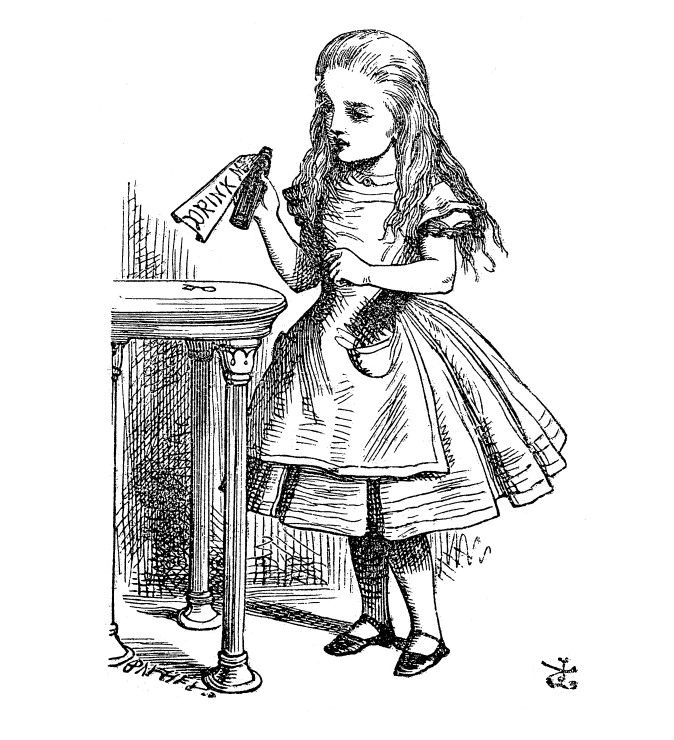 Ilustração clássica de Sr. John Tenniel para o livro Alice no País das Maravilhas, de 1865 Ilustração clássica de Sr. John Tenniel para o livro Alice no País das Maravilhas, de 1865.
