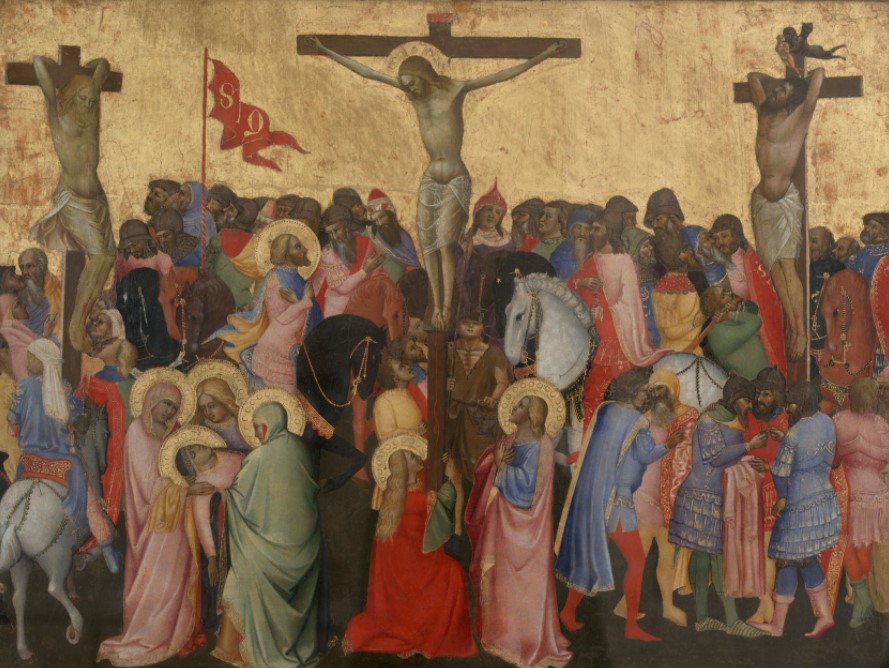 Quadro "Cruxificação" de Agnolo Gaddi, c. 1390.