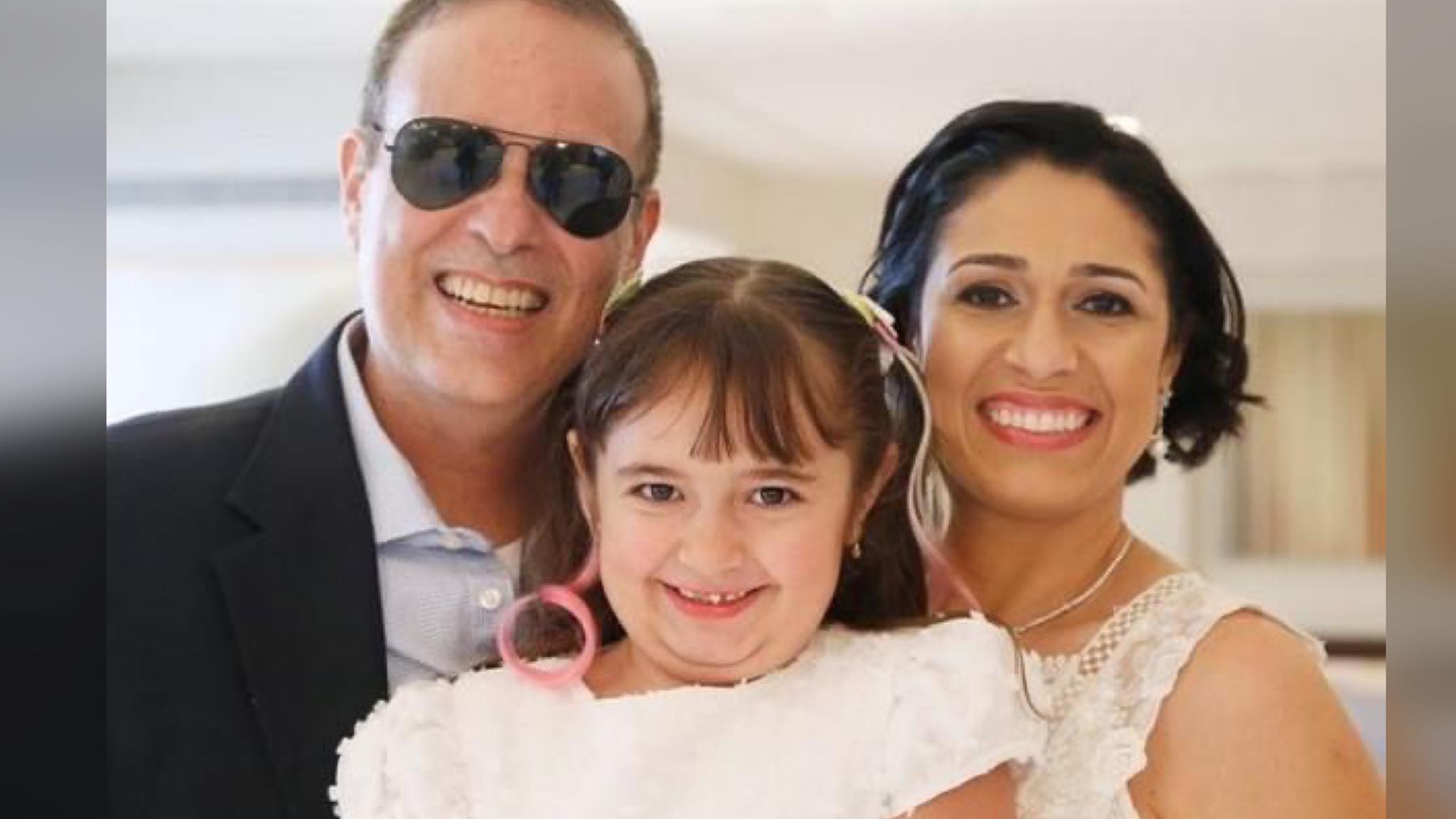 Dudu Braga, esposa e filha