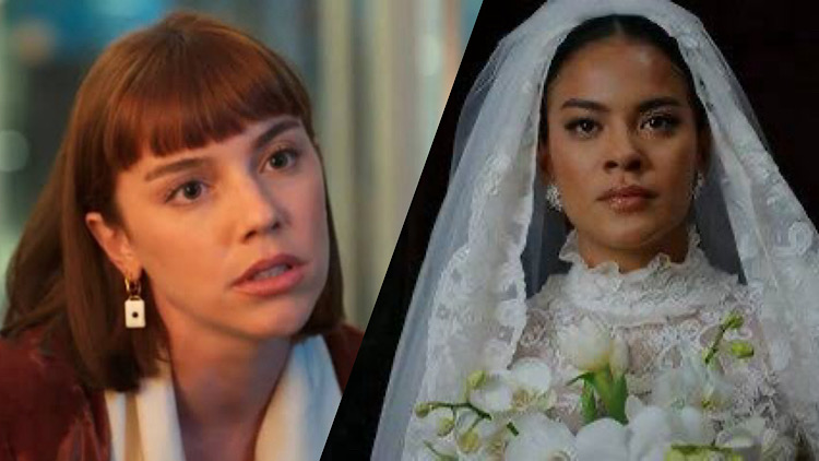 Em Vale Tudo, após apanhar da mãe, Maria de Fátima levará um tabefe de Solange no meio de seu casamento.