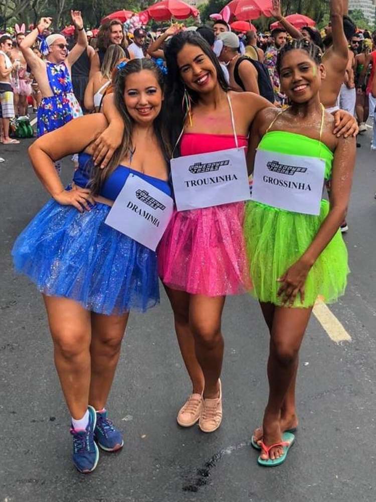 Opção de look para bloco de carnaval