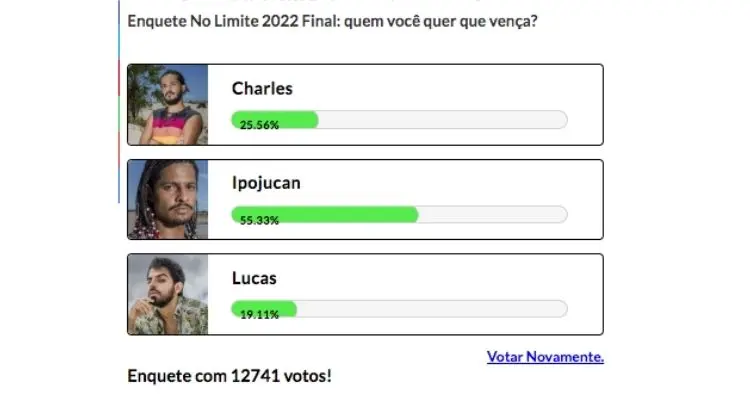 Parcial da enquete
