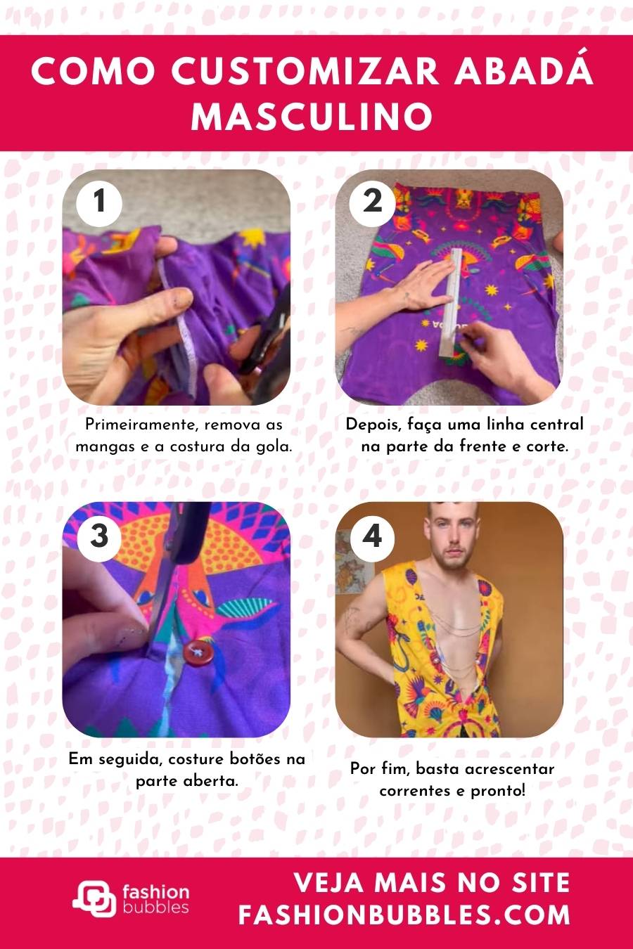 Tutorial de como customizar abadá masculino