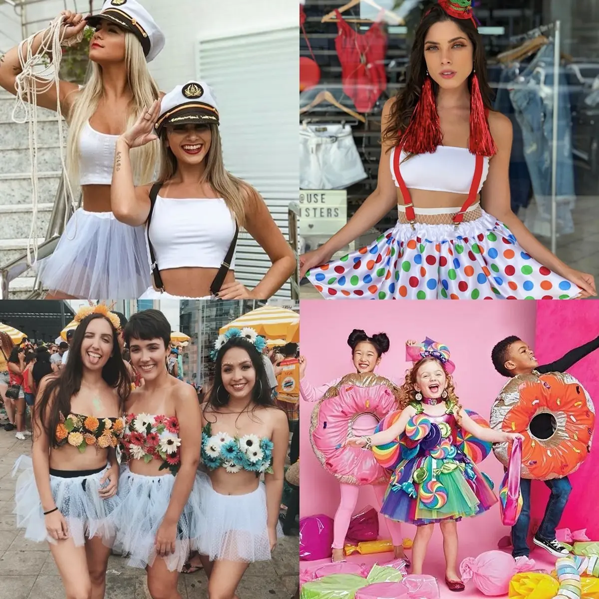 Fantasias de carnaval.