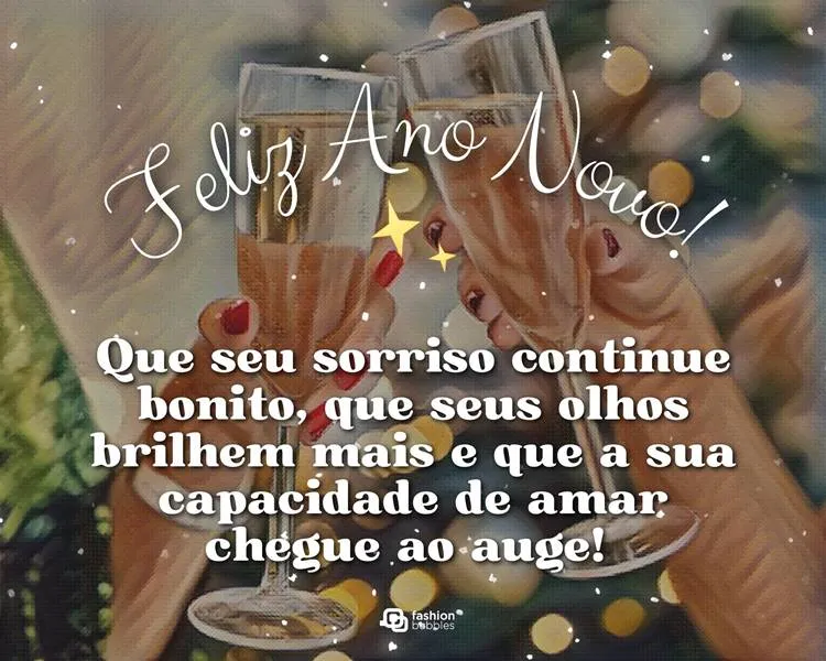 Foto com mensagens de final de ano.