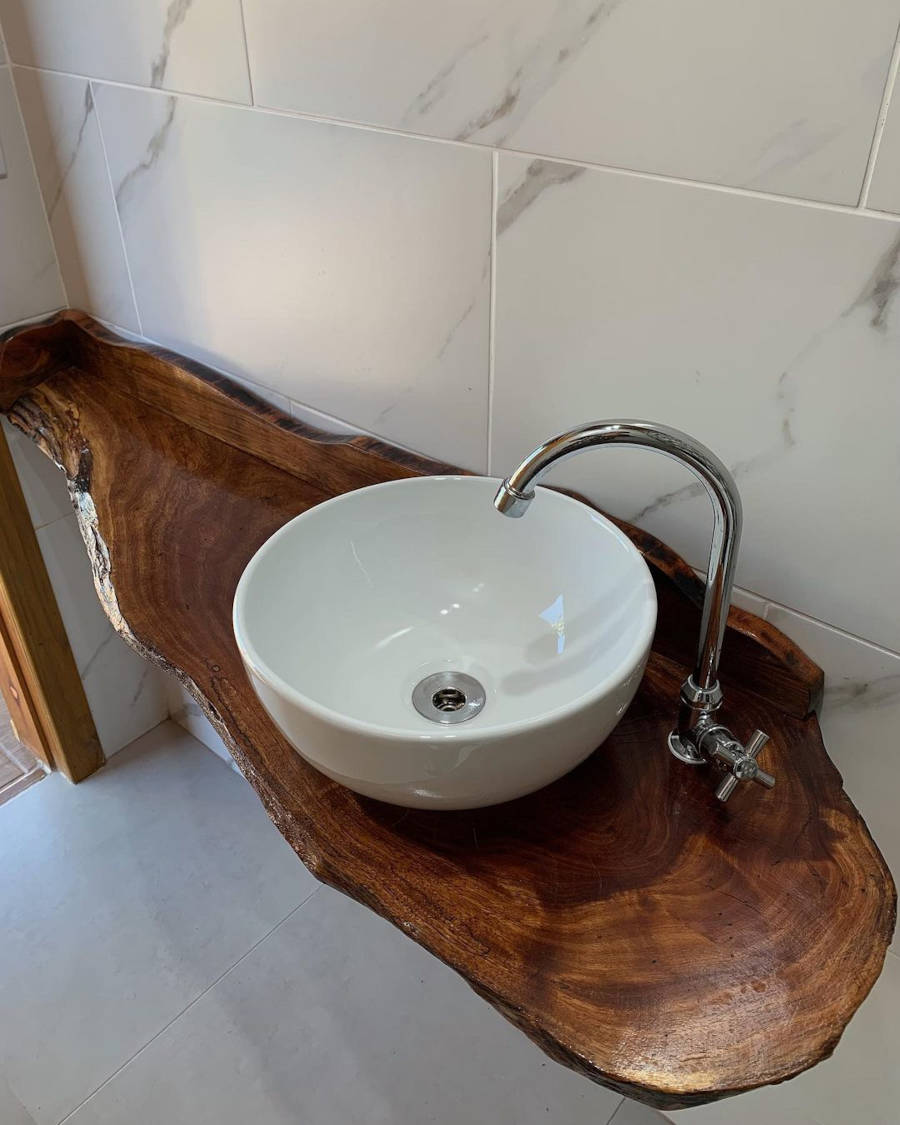 Banheiro com tendência de decoração 2023.