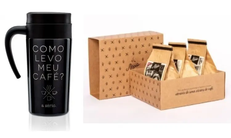 Duas opções de presente amigo secreto chefe café