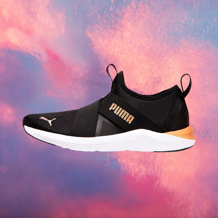 Tênis PUMA Black-Puma Team Gold