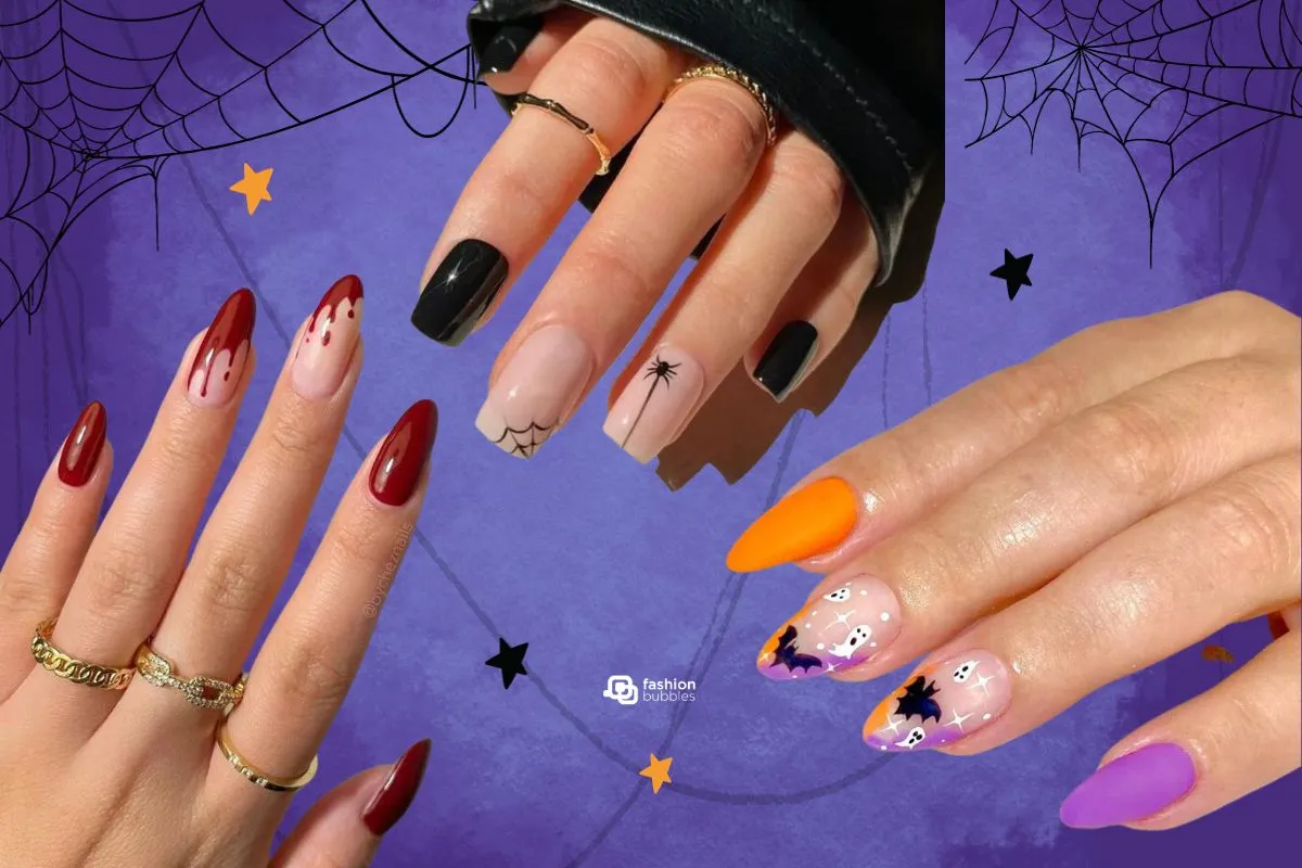 unhas decoradas de halloween