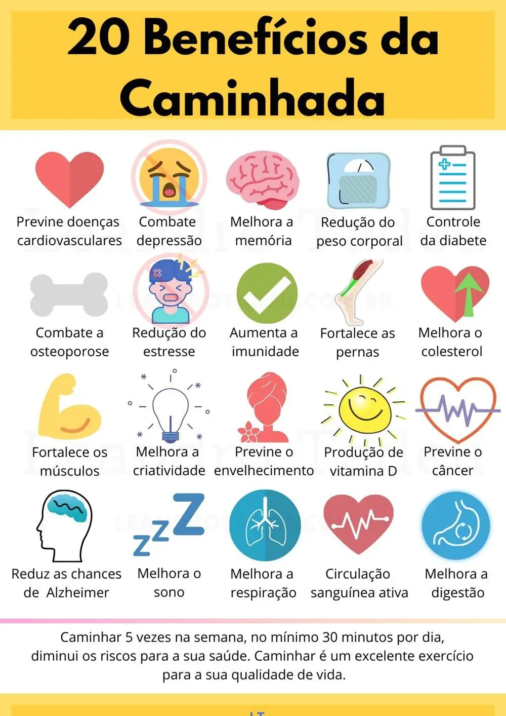 Benefícios da caminhada - glow up.
