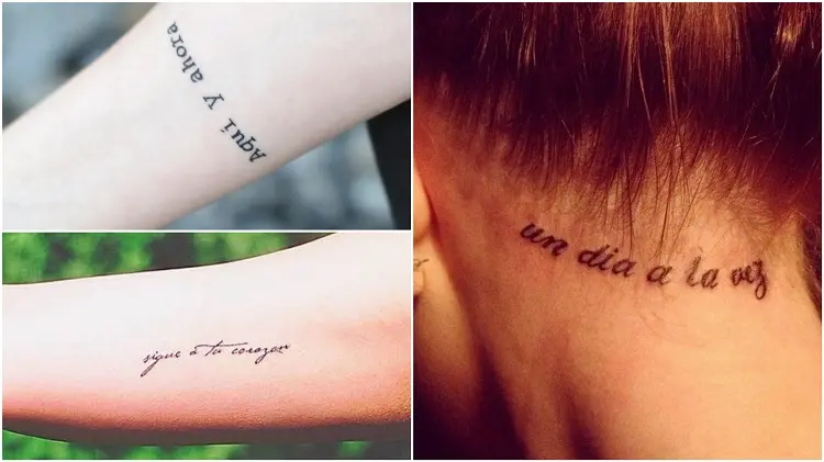 três frases para tatuagem em espanhol