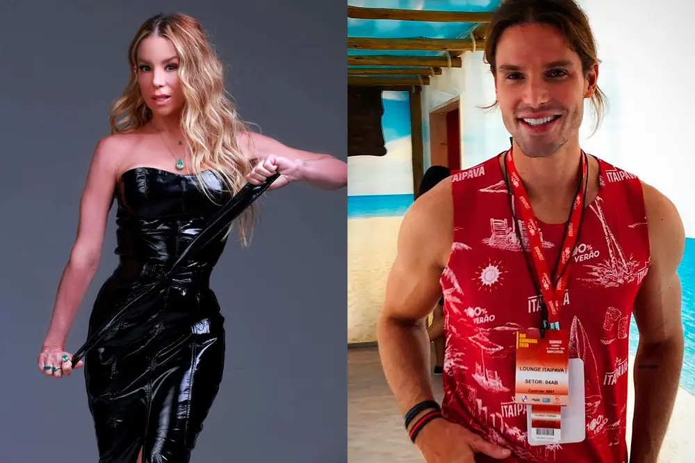Danielle Winits e Jonatas Faro