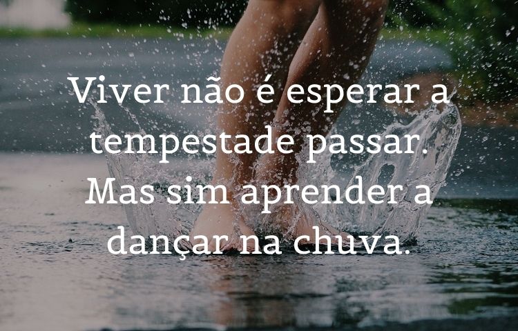 mensagem motivacional escrita sobre foto