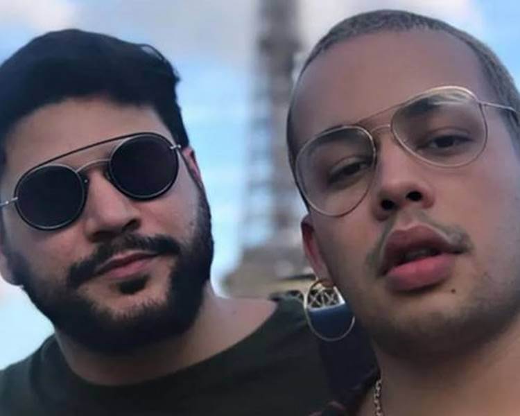 Foto de Gloria Groove com o seu marido.