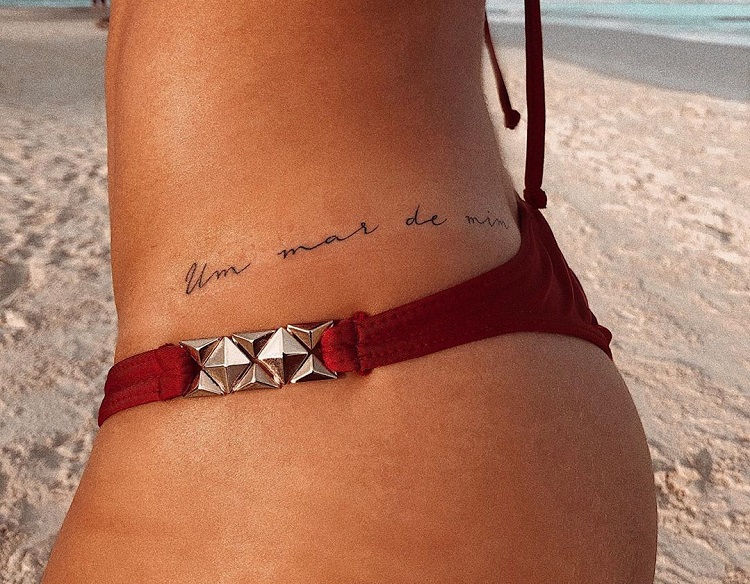 frase para tatuagem de mar