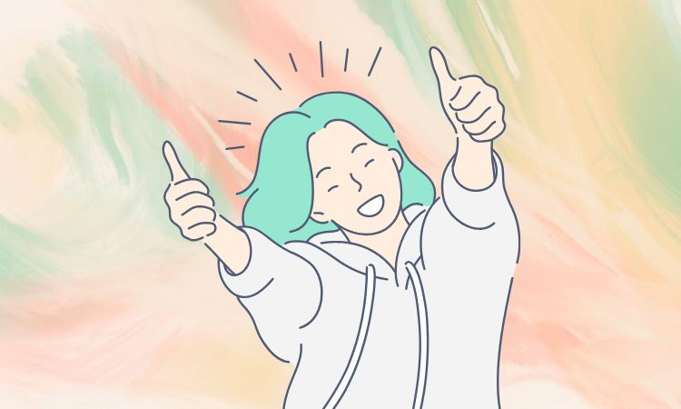 como reagir a ghosting, ilustração de mulher alegre como reagir a ghosting