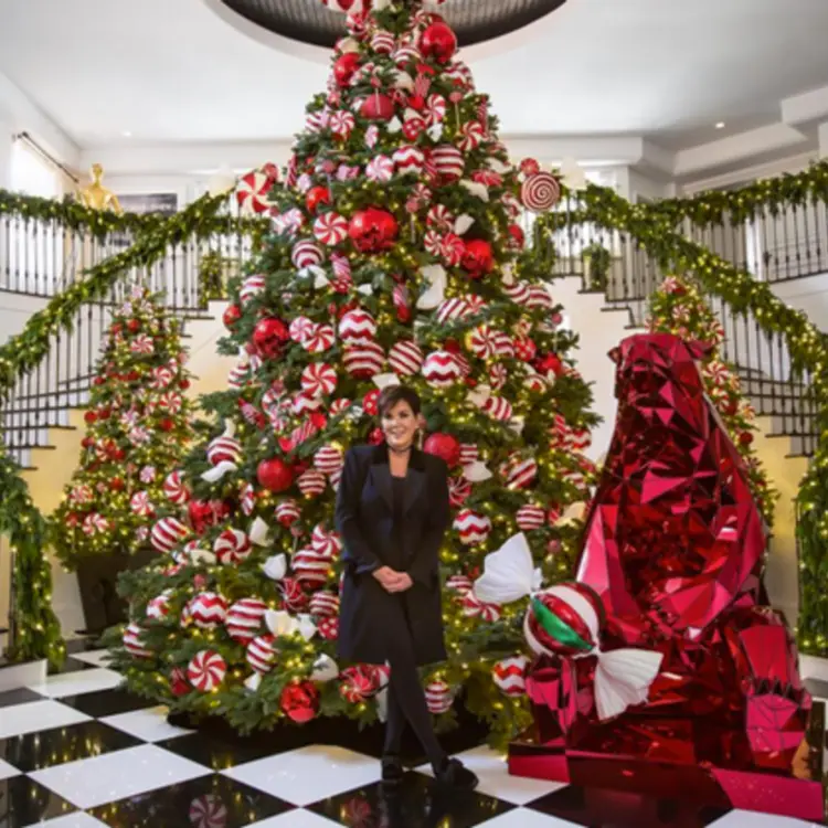 Decoração de Natal de Kris Jenner. Foto de Kris Jenner - Decoração de fim de ano dos famosos.