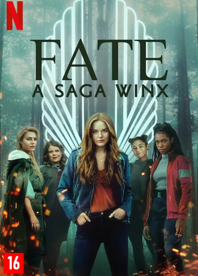 Foto do cartaz da série "Fate: A Saga Winx".