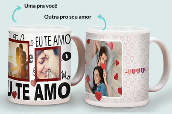caneca personalizada eu te amo