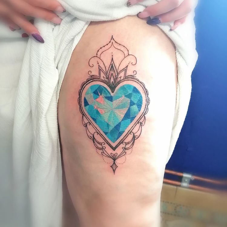 tatuagem de diamante