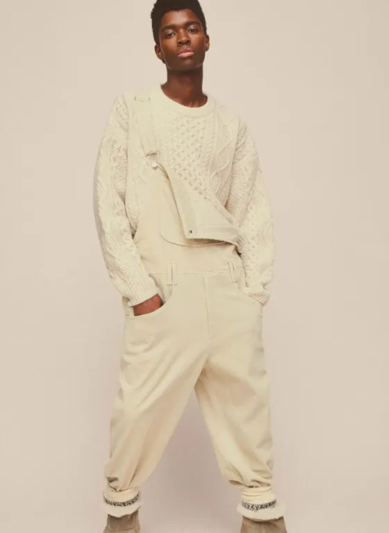 Jardineira com blusa tricô Isabel Marant