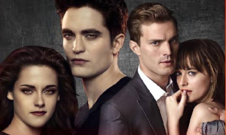 Bela, Edward, Grey e Anastásia.