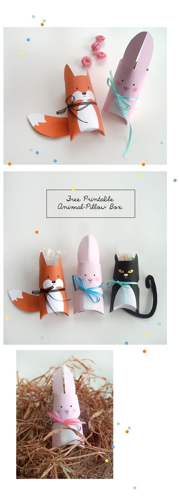 Inspirações de bichinhos de papel como porta-doces