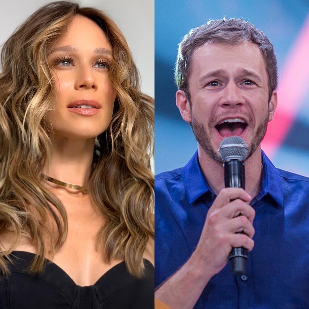 Mariana Ximenes e Tiago Leifert