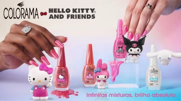 Esmaltes Colorama Hello Kitty, um dos lançamentos de beleza de junho de 2026