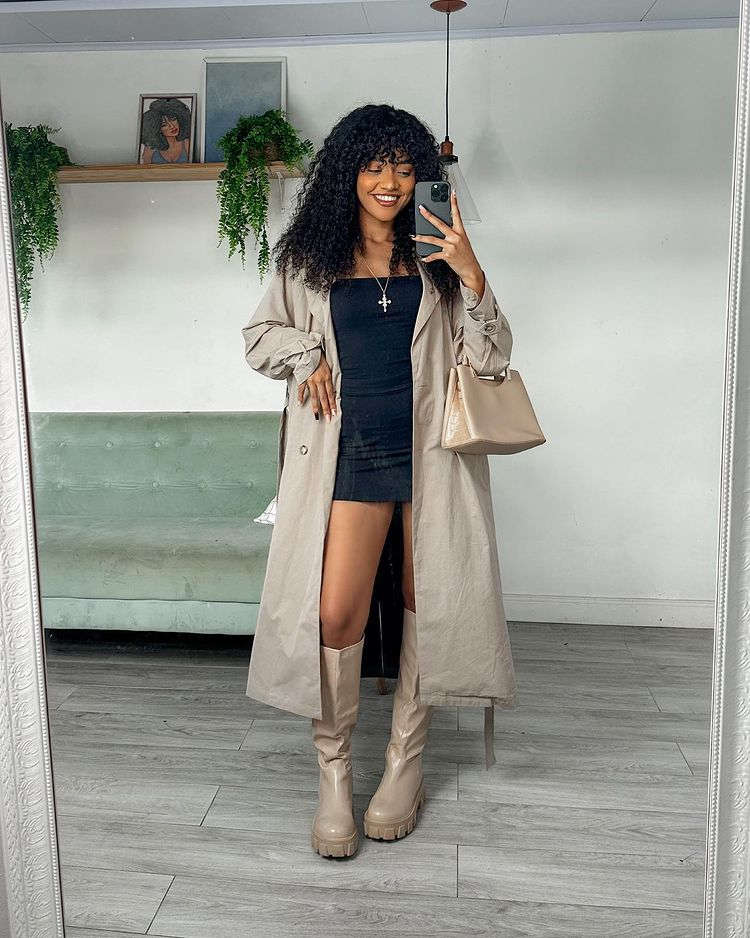 trench coat bege