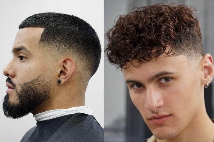 duas opções de corte Caesar