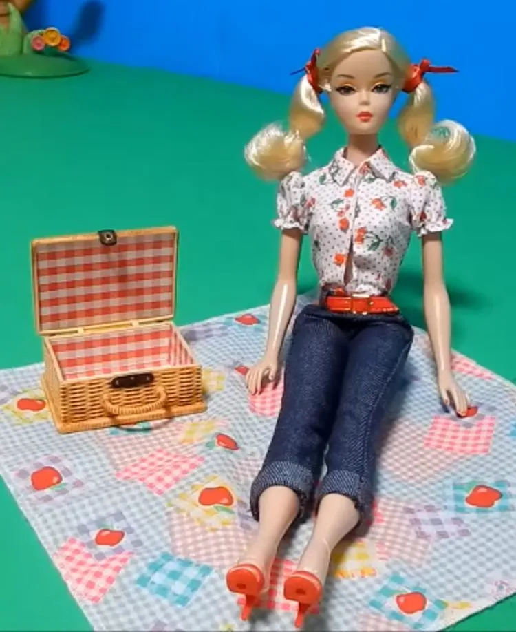 Barbie Label anos 50 vintage pirquenique