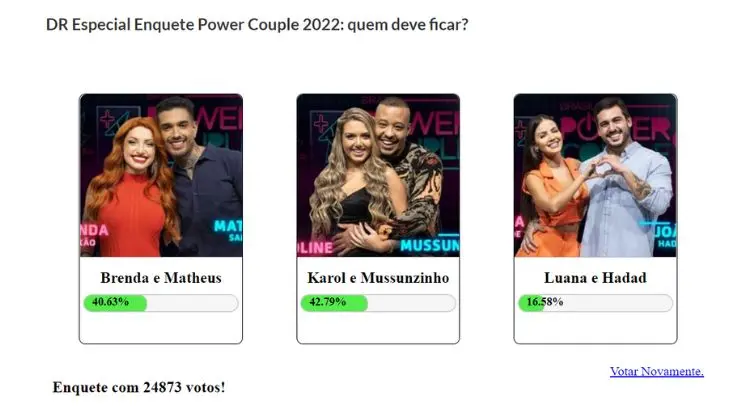 Quem sai Power Couple DR Especial