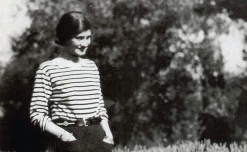 criações de Coco chanel - Blusa de listra navy