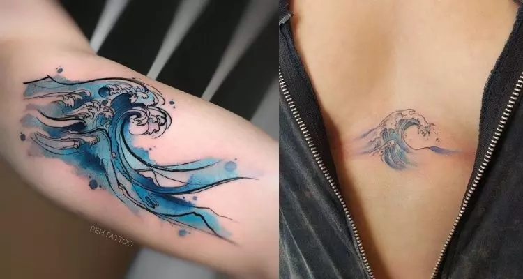 desenho de onda colorida