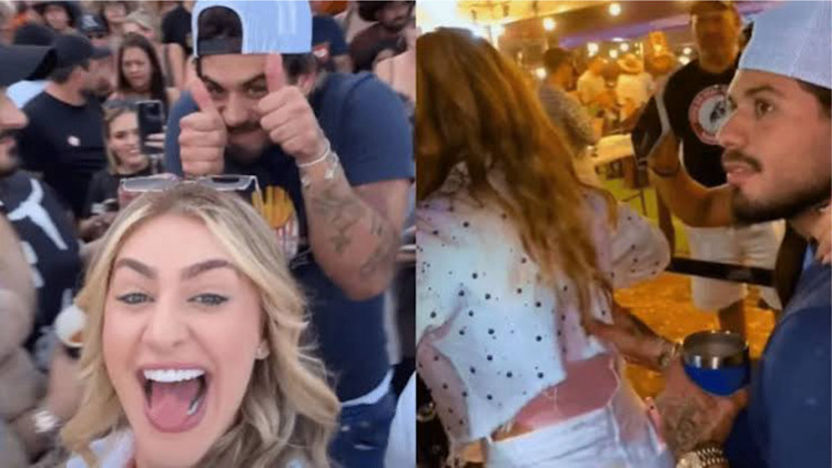 Duda Bertelli é amiga de Ana Castela e foi flagrada dando carona para Zé Felipe.