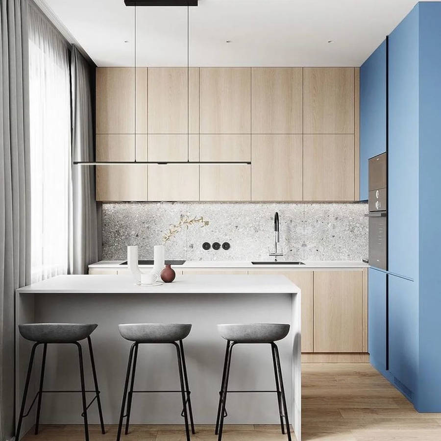 Decoração minimalista para cozinha.